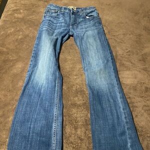 Wrangler 20 X Straight-Leg Blue Jeans boys size 10 regular